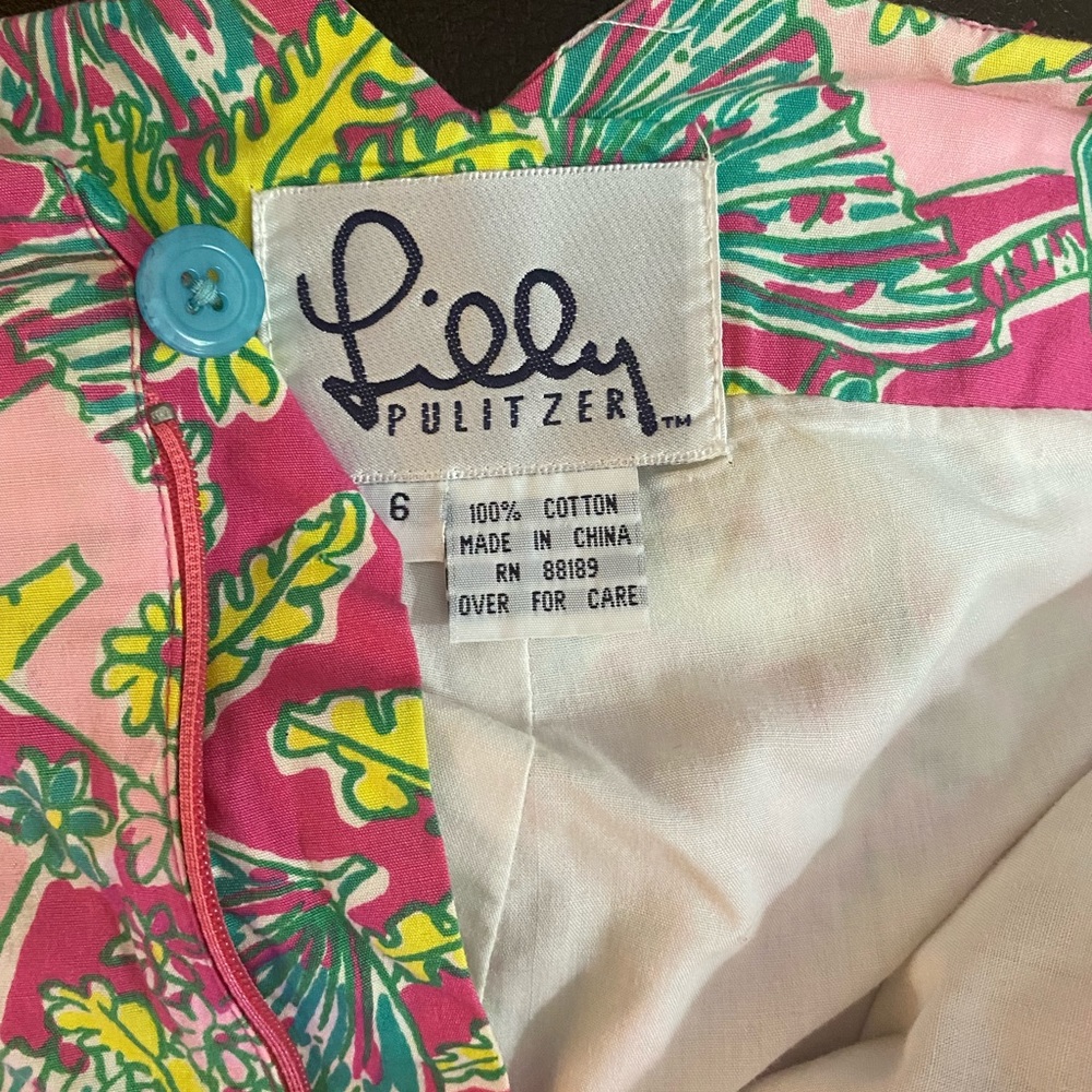 RARE Vintage Lilly Pulitzer Capris White Label - Picture 3 of 4